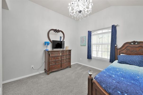Bedroom, Chandelier, Interior