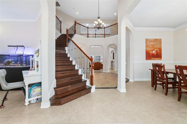 Chandelier, Dining room, Interior, Recessed Lighting