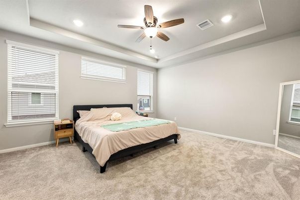 Bedroom, Interior, Recessed Lighting