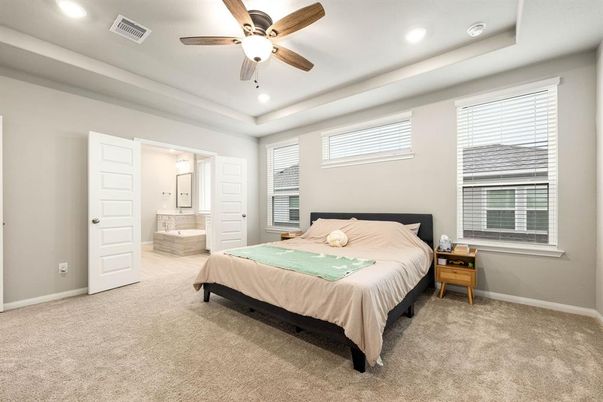 Bedroom, Interior, Recessed Lighting
