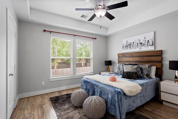 Bedroom, Interior, Wood Texture Flooring