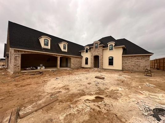 Backyard, Exterior, Facade, Brick Facade, French Provincial
