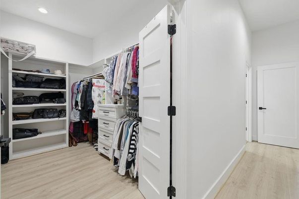 Interior, Recessed Lighting, Walk-in Closets, Wood Texture Flooring