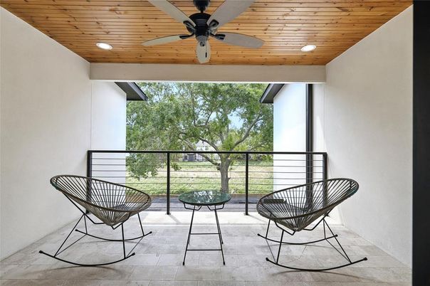 Exterior, Recessed Lighting, Wooden Ceilings