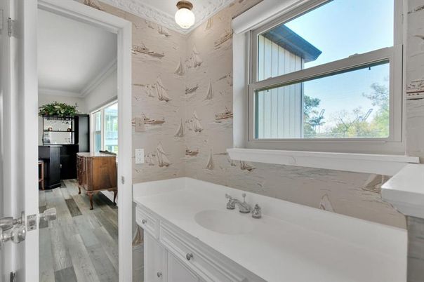 Bathroom, Interior, Wood Texture Flooring