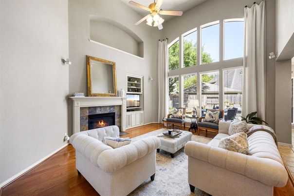 Fireplace, Interior, Living room, Wood Texture Flooring