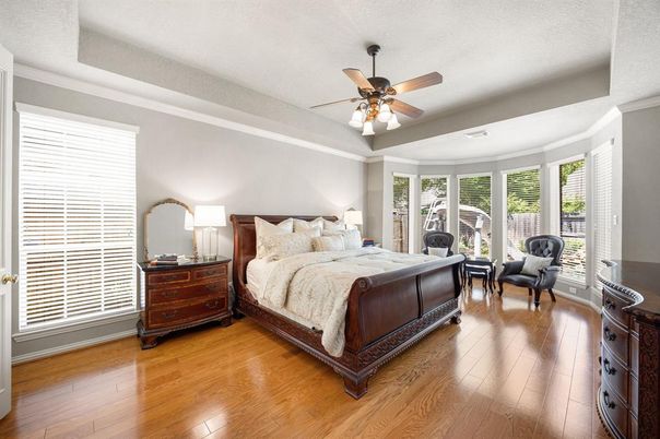 Bedroom, Interior, Wood Texture Flooring