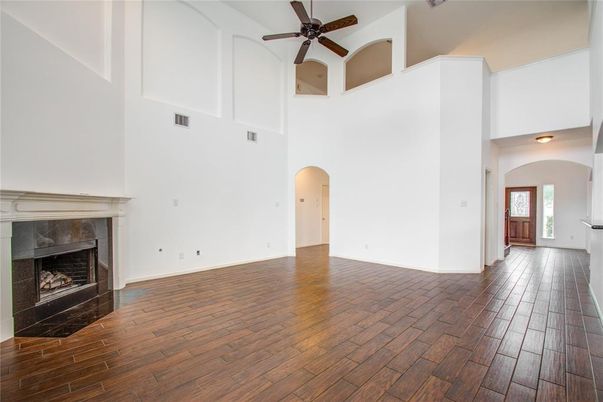 Fireplace, Interior, Wood Texture Flooring