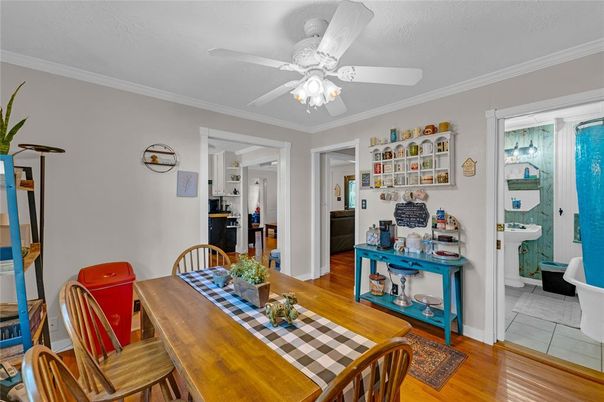 Dining room, Interior, Wood Texture Flooring