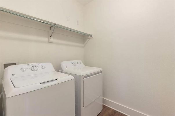 Interior, Utility Closets, Washer, Wood Texture Flooring