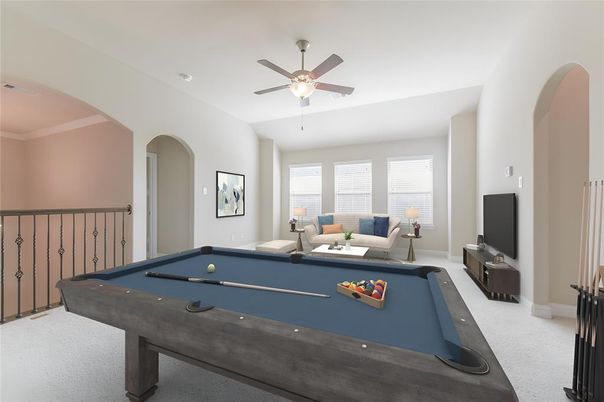 Billiard Table, Game Room, Interior, Living room