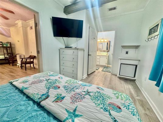 Bedroom, Interior, Wood Texture Flooring