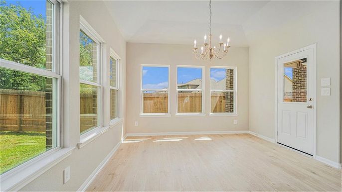Chandelier, Empty room, Interior, Wood Texture Flooring