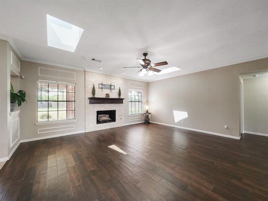 Empty room, Fireplace, Interior, Wood Texture Flooring