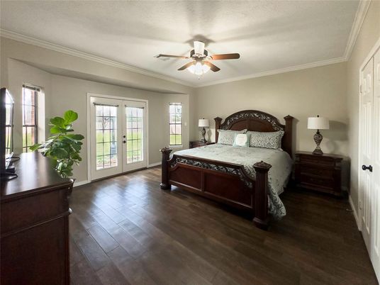Bedroom, Interior, Wood Texture Flooring