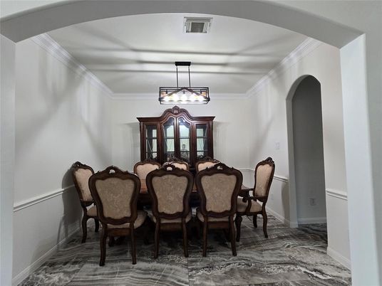 Dining room, Interior, Pendant Lights