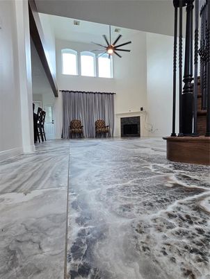 Fireplace, Interior, Marble
