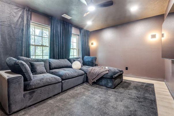 Interior, Living room, Recessed Lighting