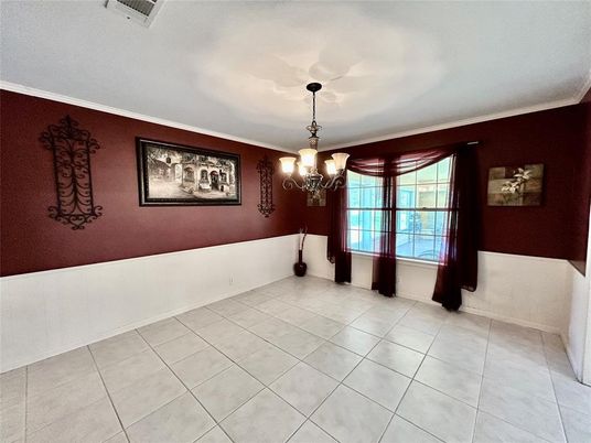 Chandelier, Empty room, Interior