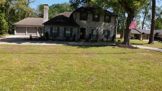 Backyard, Detached Garage, Exterior, Facade, French Provincial