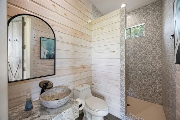 Bathroom, Interior, Wooden Walls
