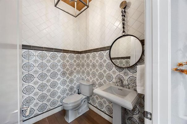 Bathroom, Interior, Wood Texture Flooring