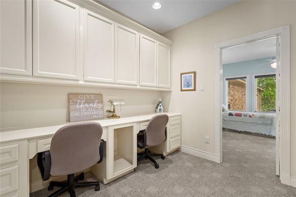 Home Office, Interior, Recessed Lighting