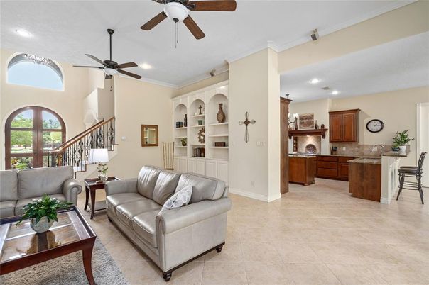 Interior, Living room, Recessed Lighting