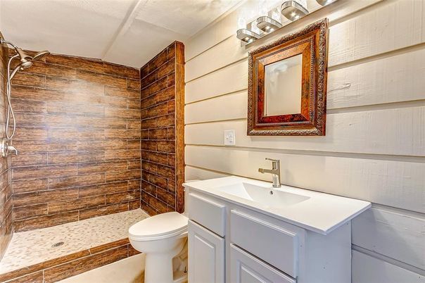 Bathroom, Interior, Wooden Walls
