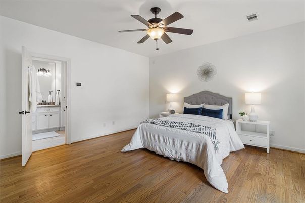 Bedroom, Interior, Wood Texture Flooring