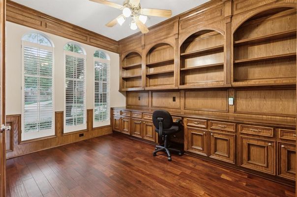 Home Office, Interior, Wood Texture Flooring