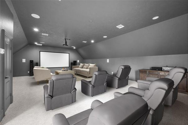 Home Theatre Room, Interior, Projection Screen, Recessed Lighting, Theatre Room