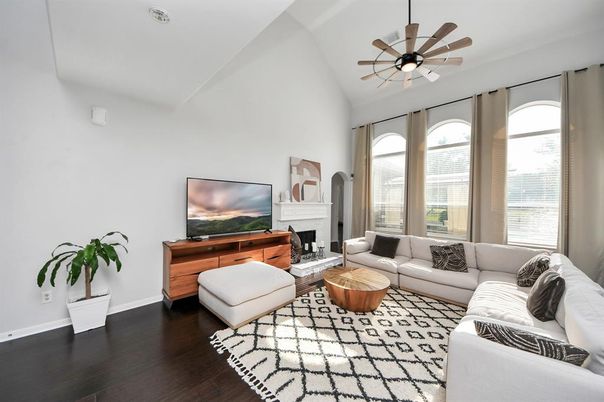 Fireplace, Interior, Living room, Wood Texture Flooring