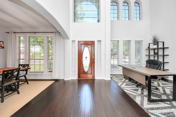 Home Office, Interior, Wood Texture Flooring
