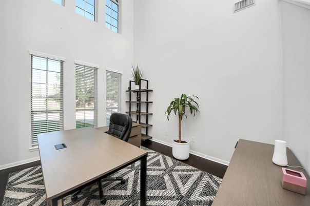 Home Office, Interior, Wood Texture Flooring
