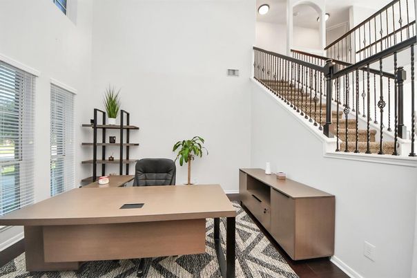 Home Office, Interior, Wood Texture Flooring
