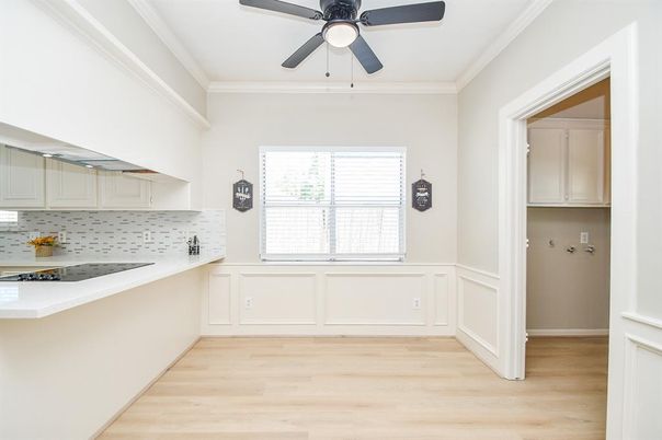 Interior, Kitchen, Wood Texture Flooring