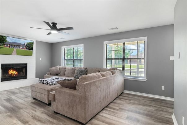Fireplace, Interior, Living room, Wood Texture Flooring