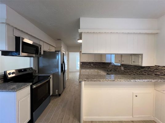 Interior, Kitchen, Wood Texture Flooring