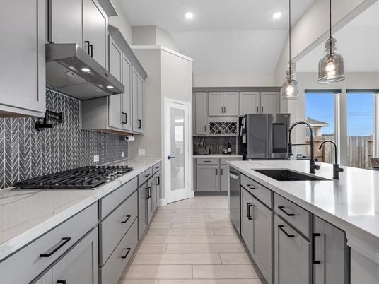 Interior, Kitchen, Pendant Lights, Recessed Lighting, Stainless Steel Appliances