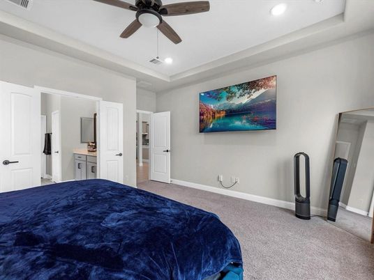 Bedroom, Interior, Recessed Lighting