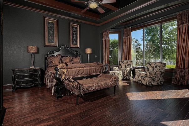 Bedroom, Interior, Wood Texture Flooring