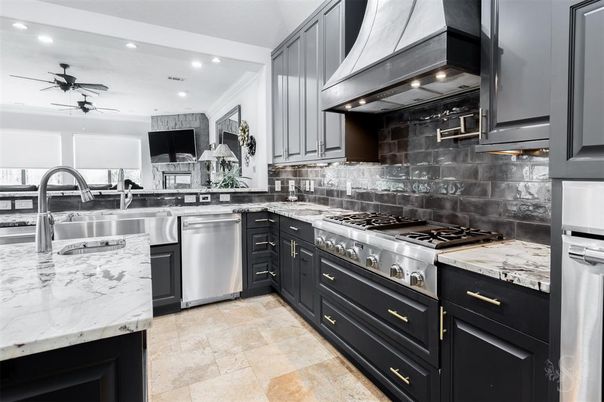 Interior, Kitchen, Recessed Lighting, Stainless Steel Appliances