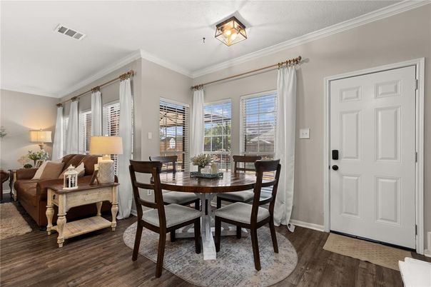 Dining room, Interior, Wood Texture Flooring