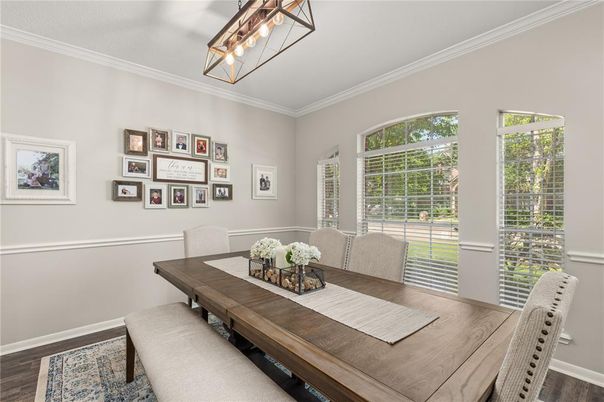 Dining room, Interior, Wood Texture Flooring