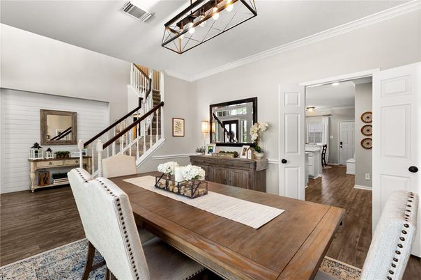 Dining room, Interior, Wood Texture Flooring