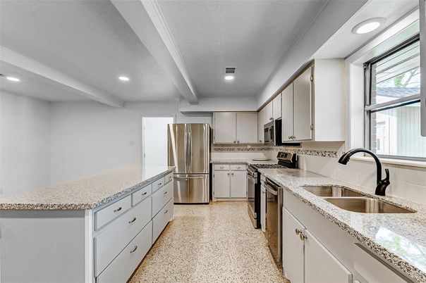 Interior, Kitchen, Recessed Lighting, Stainless Steel Appliances