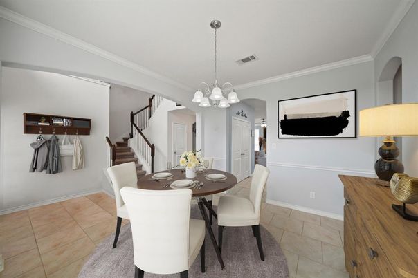 Dining room, Interior, Pendant Lights