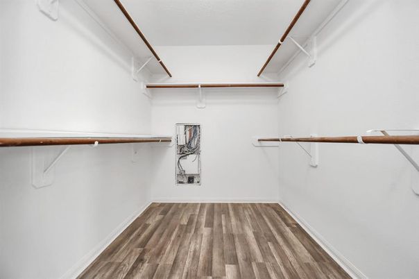 Interior, Walk-in Closets, Wood Texture Flooring