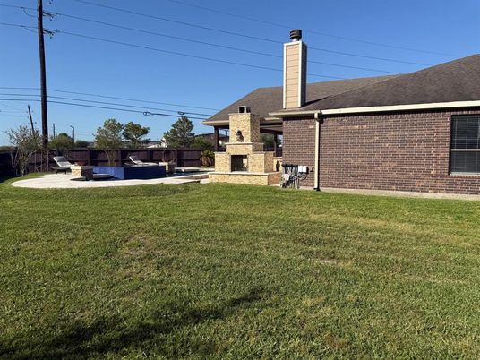 Backyard, Exterior, Fireplace